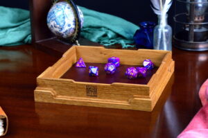 Dice Tray - Stout-Heart in Oak