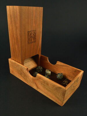 DTA_Cherry_Open_3-4 Dice Tower Artisan - Cherry